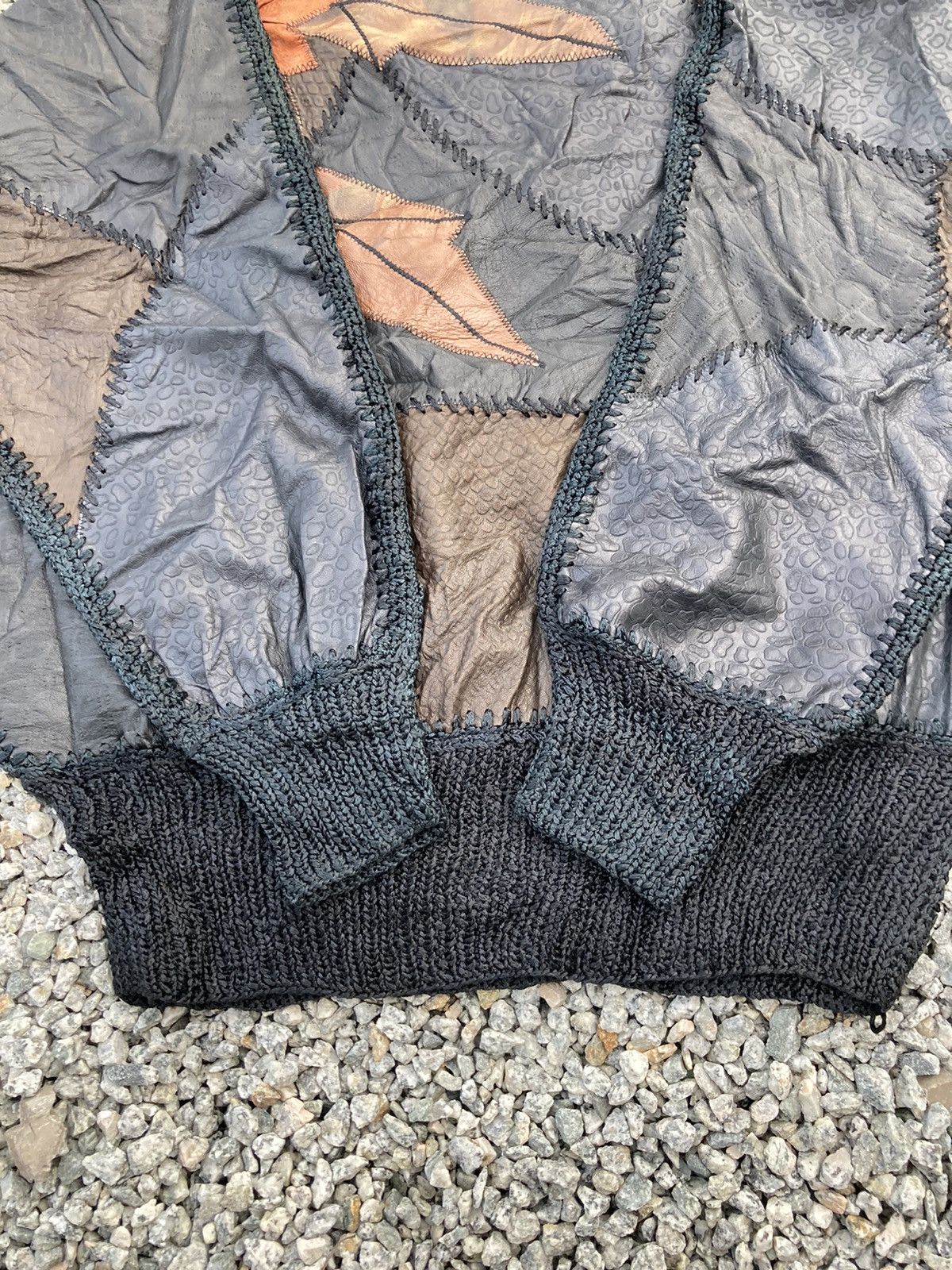 Japanese Brand × Leather Floral Patchwork Synthetic Leather Size US L / EU 52-54 / 3 - 8 Thumbnail