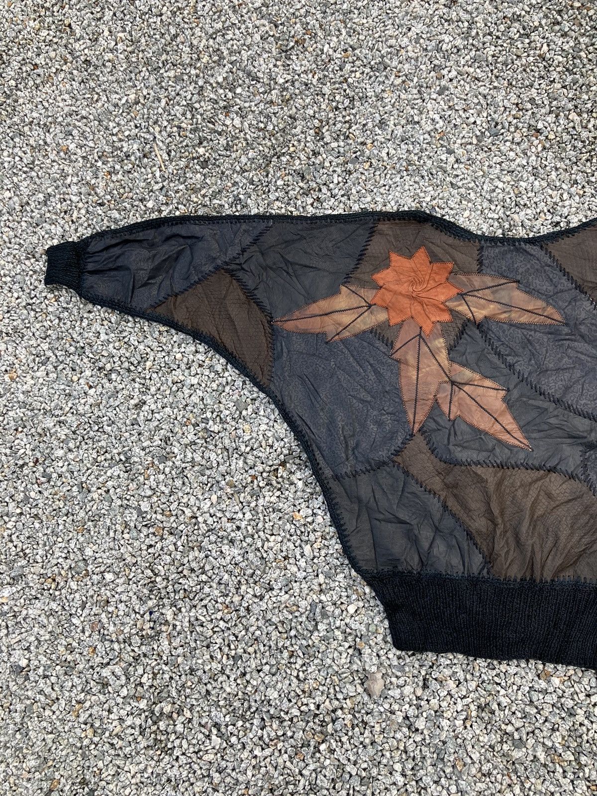 Japanese Brand × Leather Floral Patchwork Synthetic Leather Size US L / EU 52-54 / 3 - 5 Thumbnail