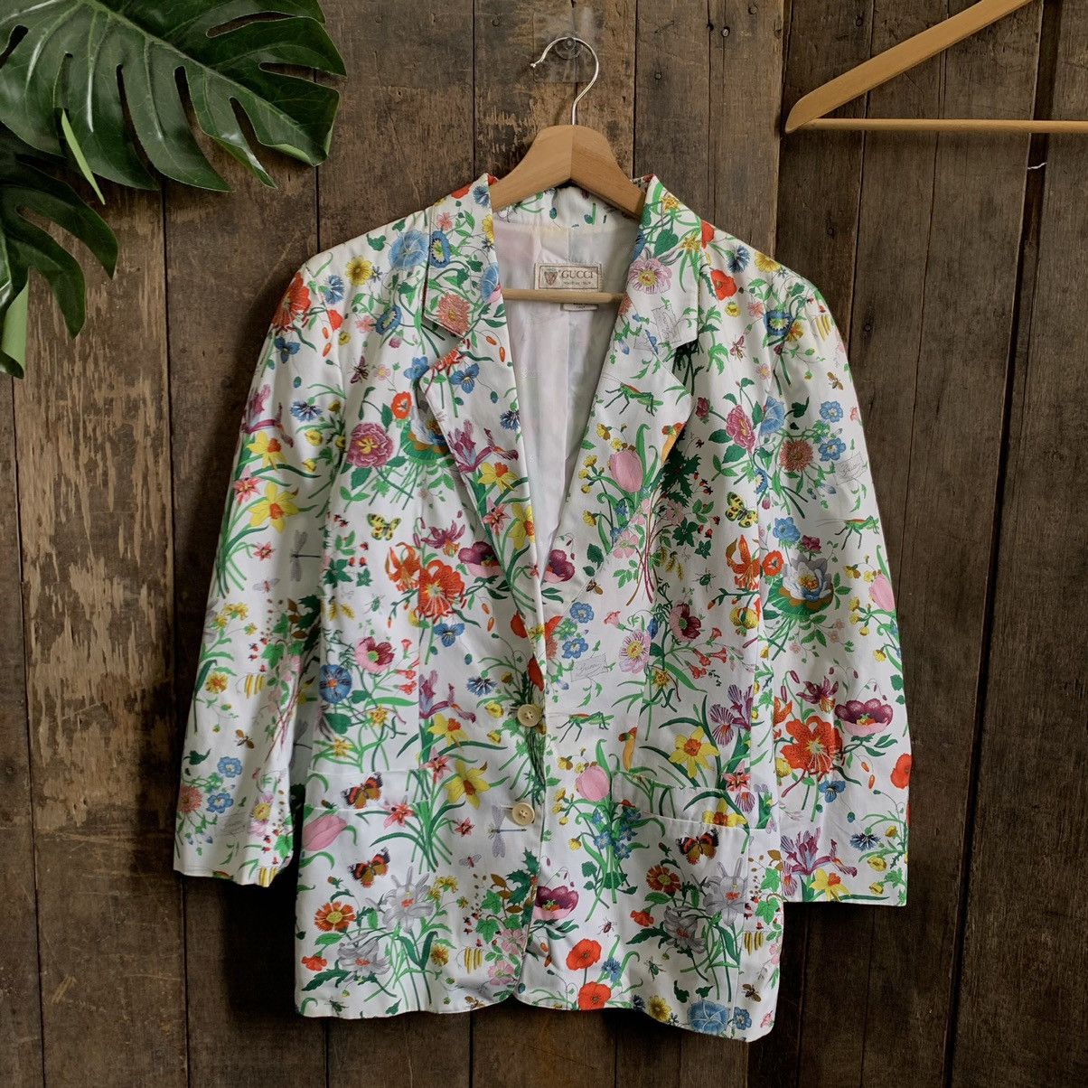 Blazers Gucci - Floral patch cotton blazer - 460477ZIK345769