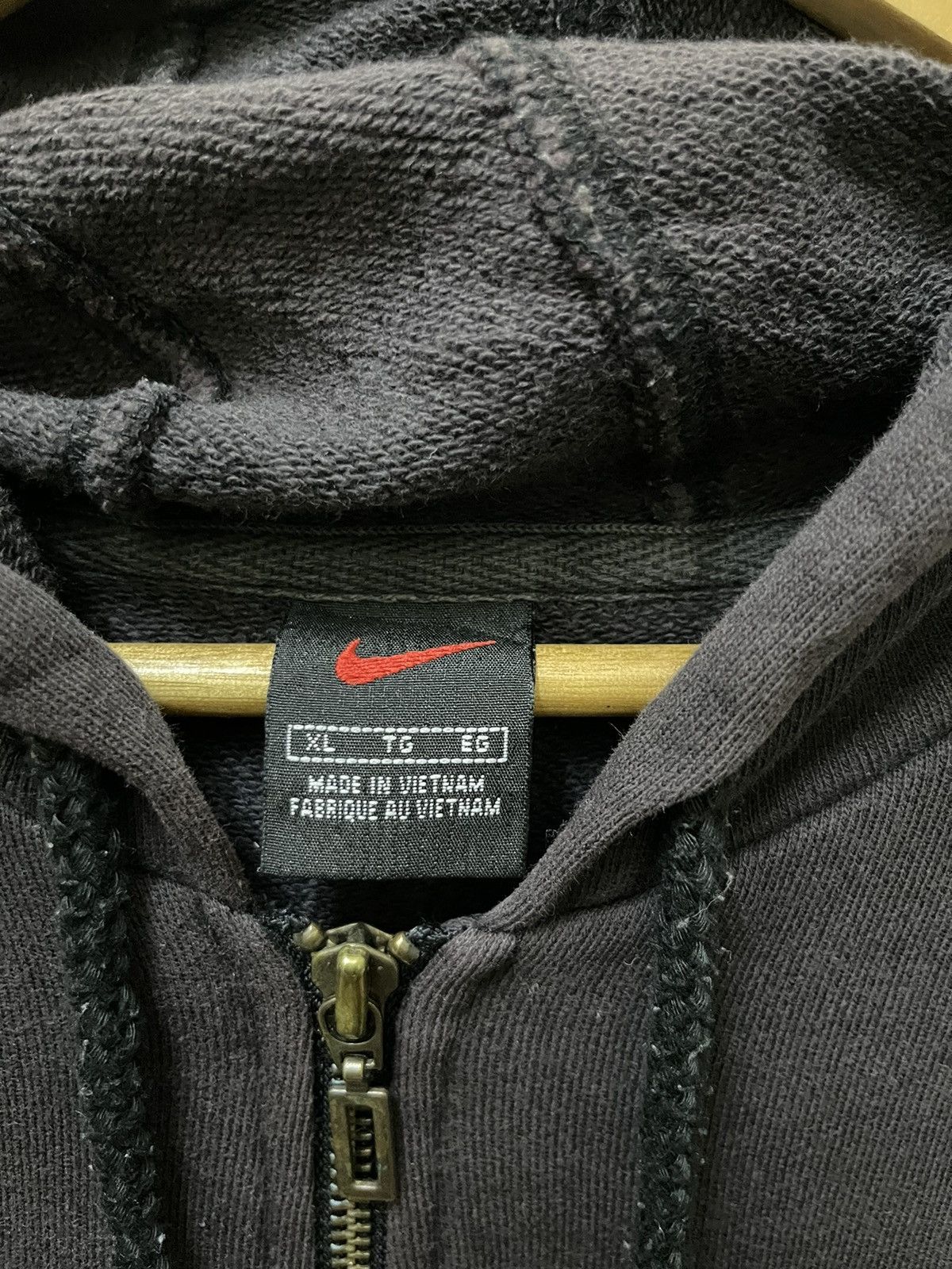 Nike × Vintage Vintage Nike Mini Logo Full Zipper Hoodie Black Size US XL / EU 56 / 4 - 5 Thumbnail