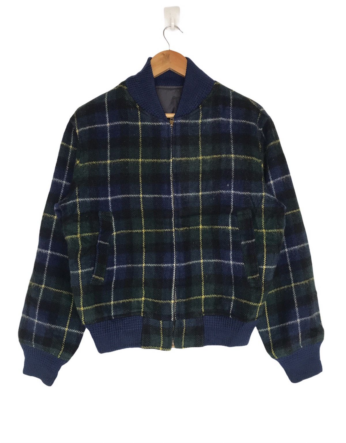 Van × Vintage STEAL🔥 Vintage 80s Van Jac Bomber Jacket Wool Plaid Tartan Size US M / EU 48-50 / 2 - 2 Thumbnail