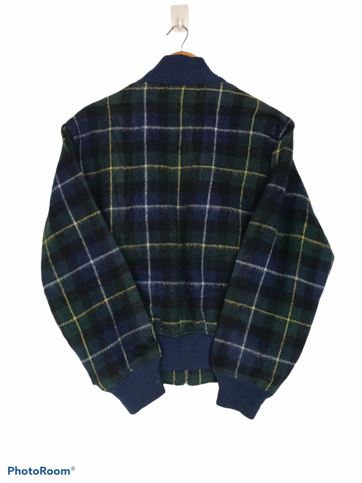 Van × Vintage STEAL🔥 Vintage 80s Van Jac Bomber Jacket Wool Plaid Tartan Size US M / EU 48-50 / 2 - 3 Thumbnail