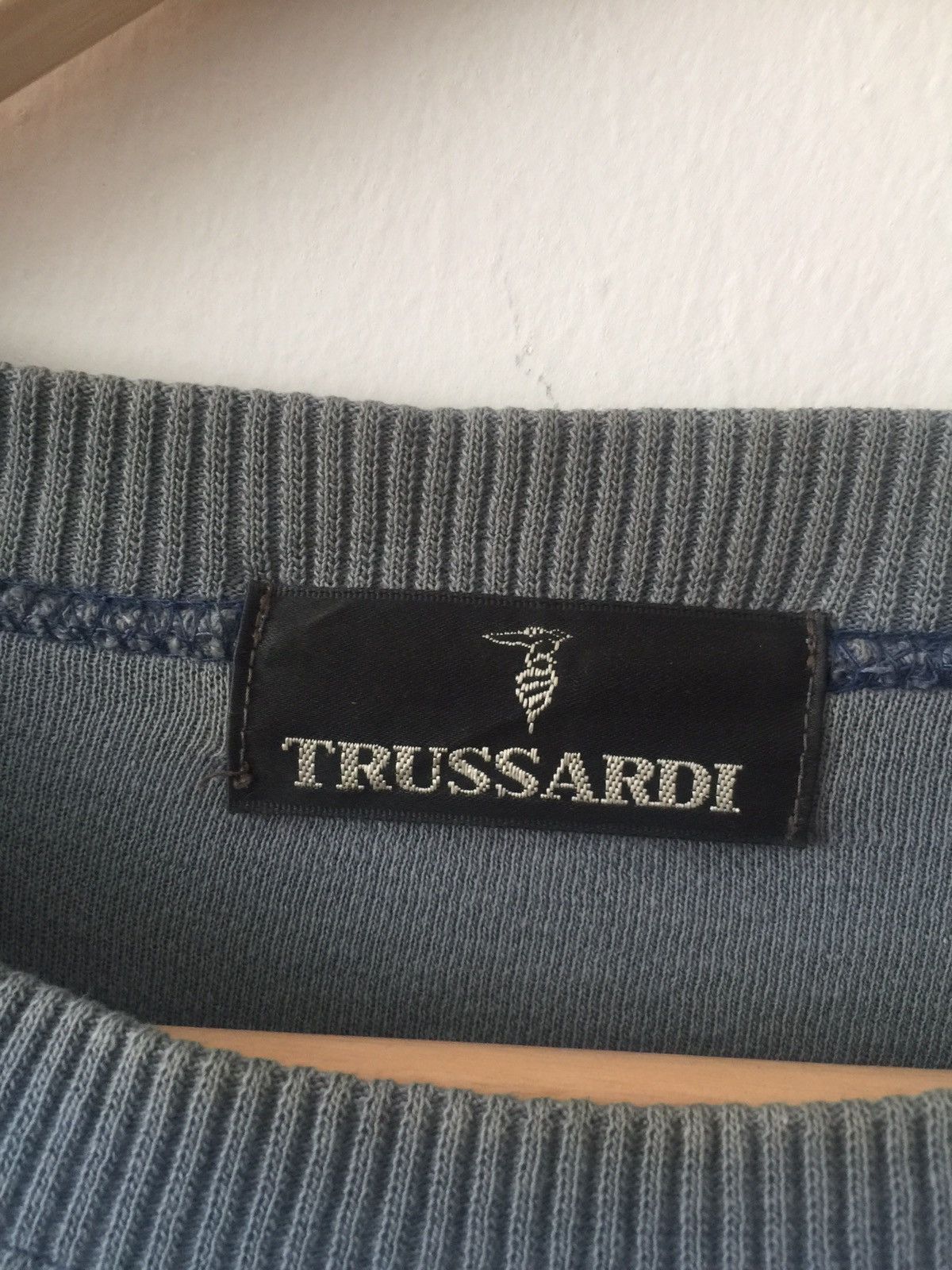 Trussardi × Vintage Trussardi Big Logo Sweatshirts 26x25 Size US M / EU 48-50 / 2 - 5 Thumbnail