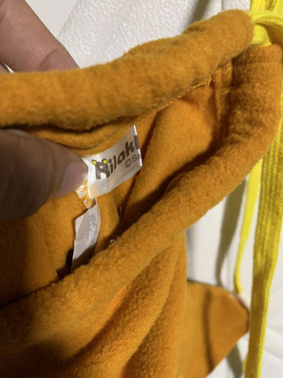Anime × Japanese Brand Rilakkuma Drawstring Fleece Bag Size ONE SIZE - 4 Thumbnail