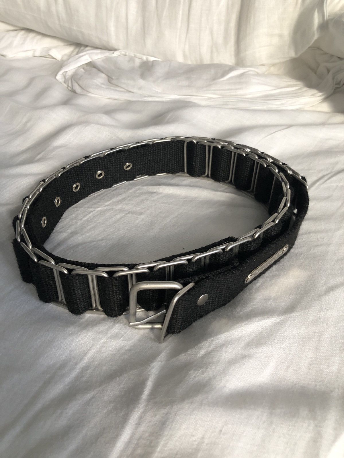 HELMUT LANG AW98 Canvas chain belt