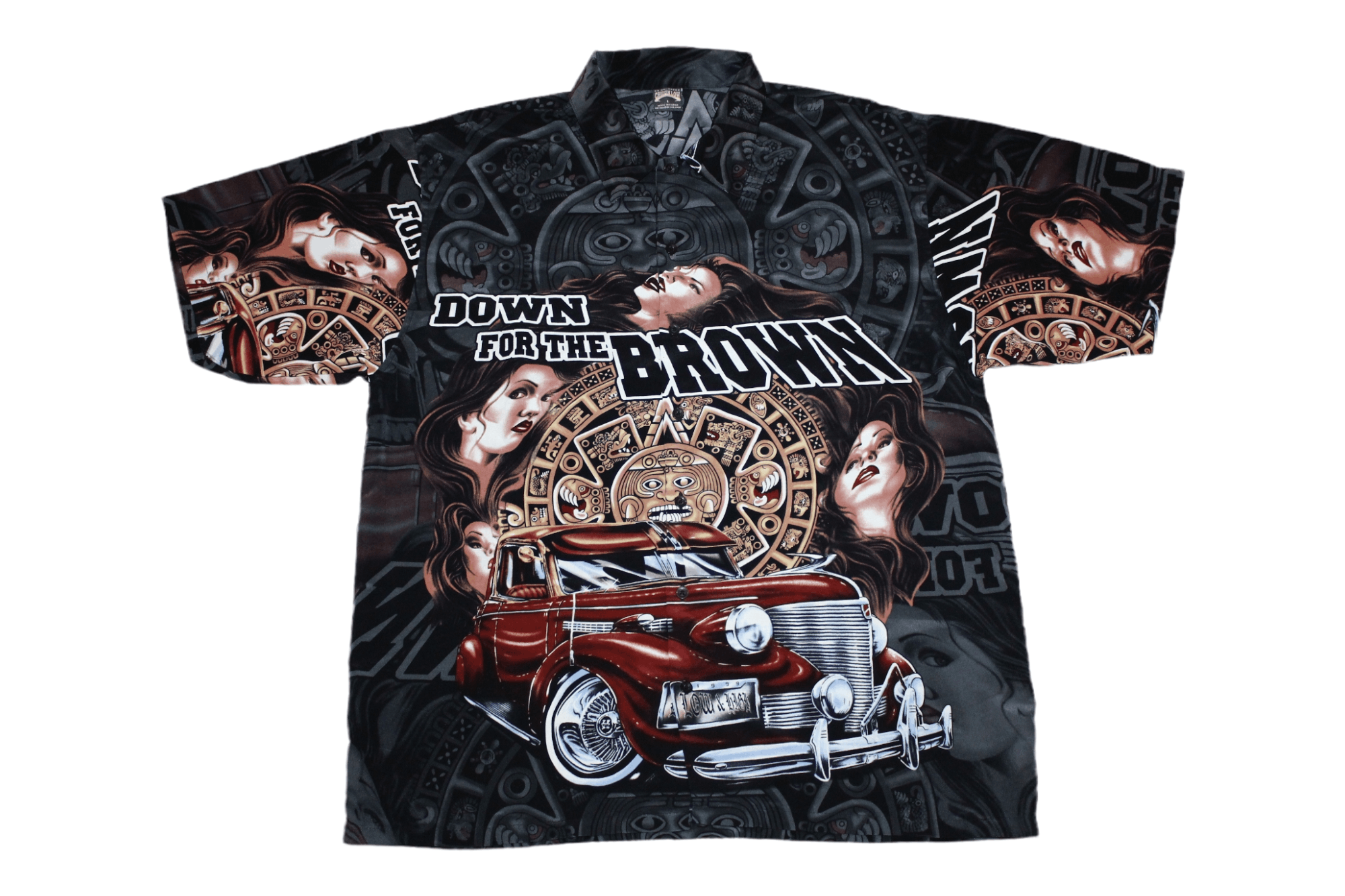 90s Cruizin Low OG Chicano Artwork Hustle Rap Crazy Shirt