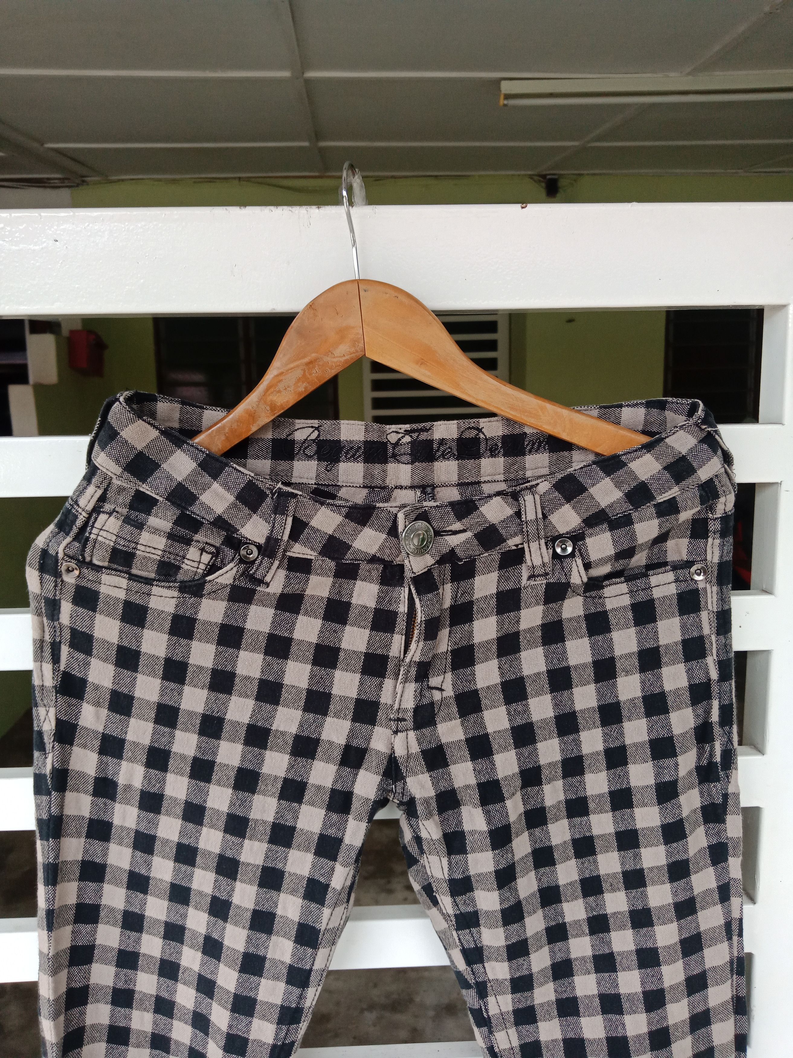 In The Attic Japanese Brand Tartan Checker Pants Size US 31 - 9 Thumbnail