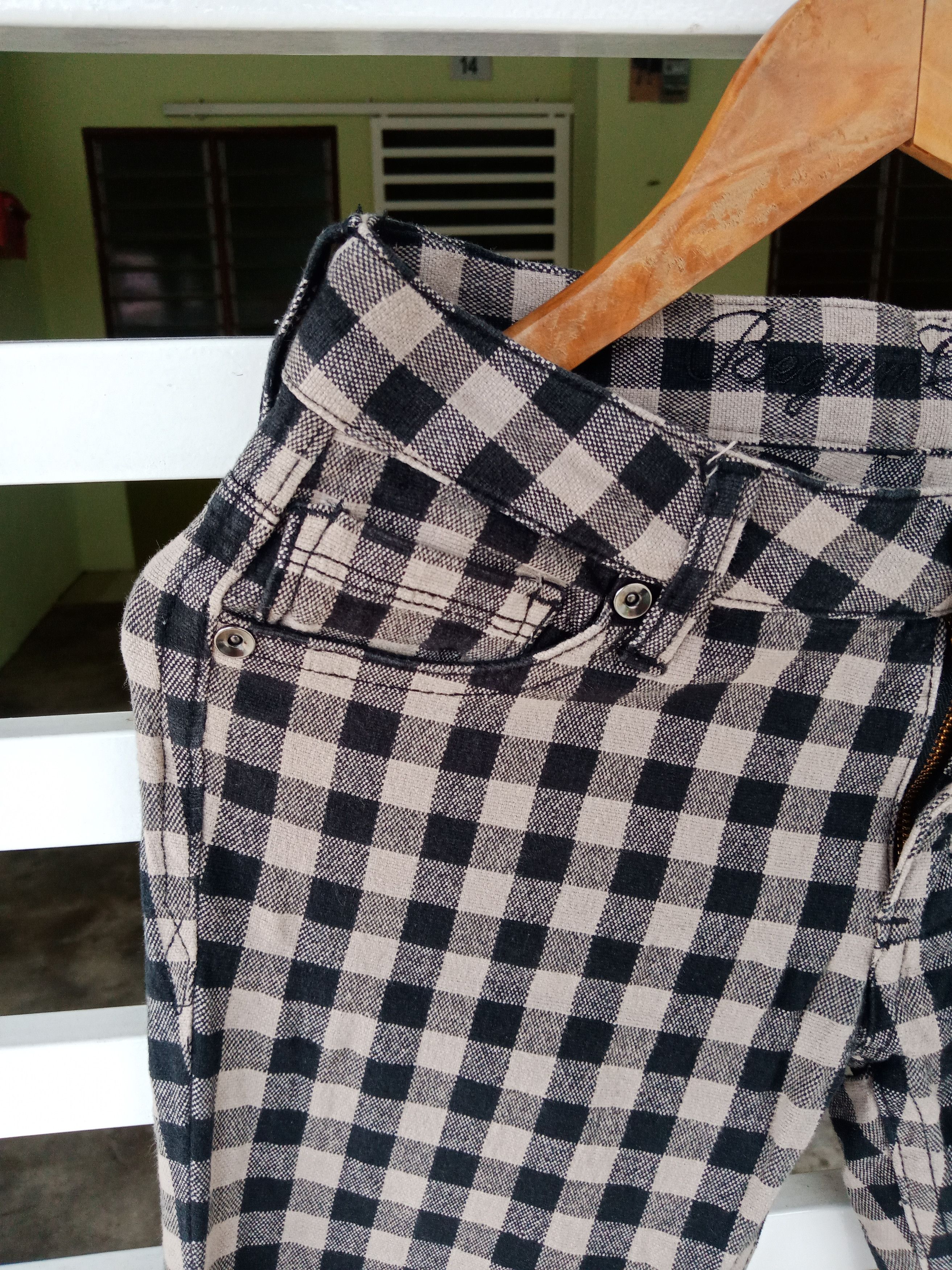 In The Attic Japanese Brand Tartan Checker Pants Size US 31 - 7 Thumbnail
