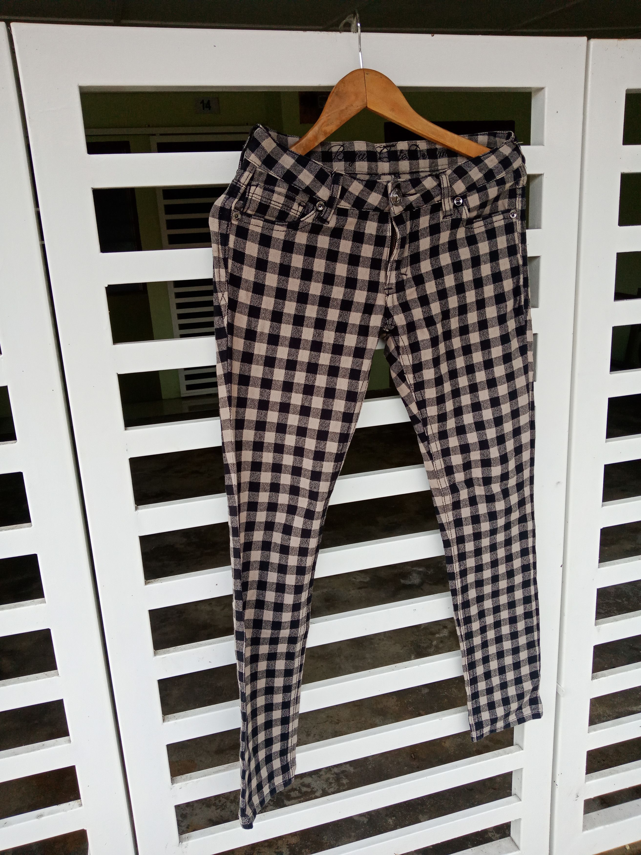 In The Attic Japanese Brand Tartan Checker Pants Size US 31 - 4 Thumbnail