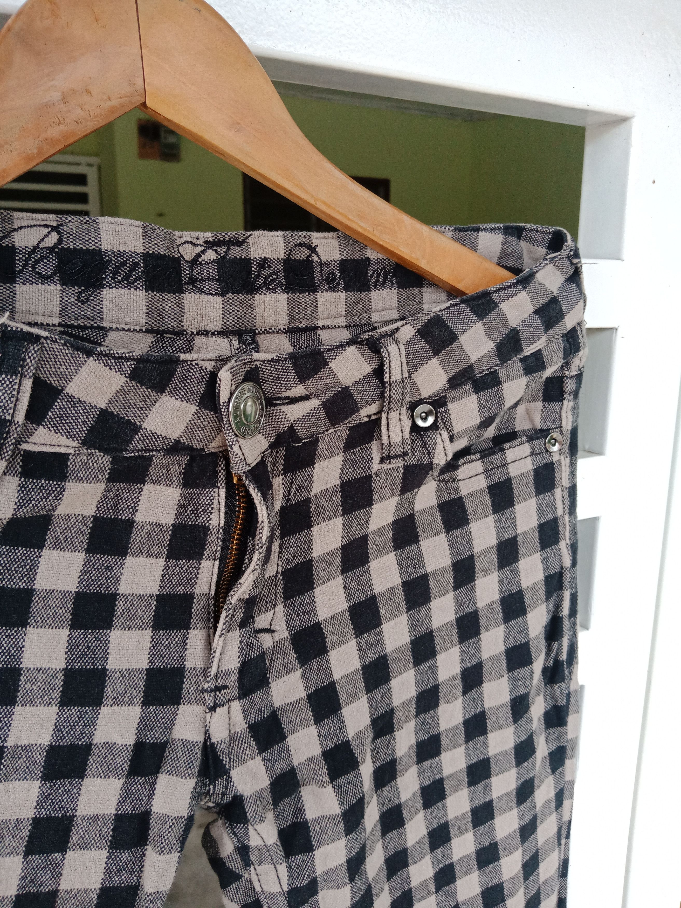 In The Attic Japanese Brand Tartan Checker Pants Size US 31 - 8 Thumbnail