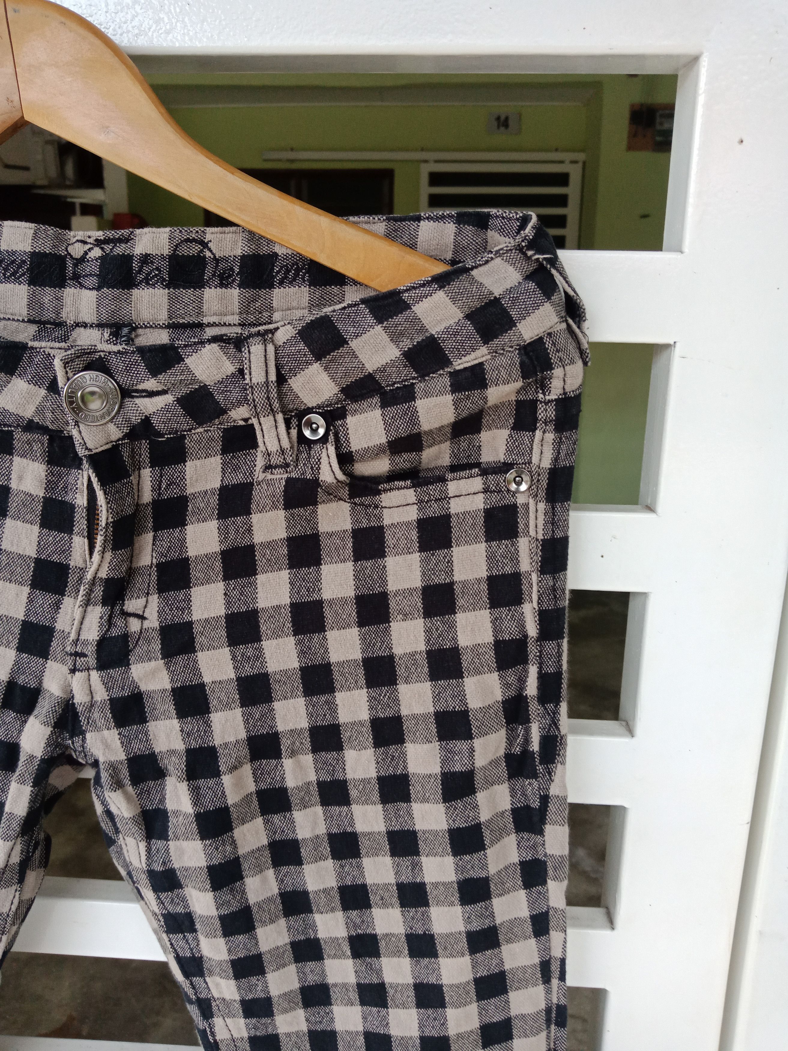In The Attic Japanese Brand Tartan Checker Pants Size US 31 - 6 Thumbnail