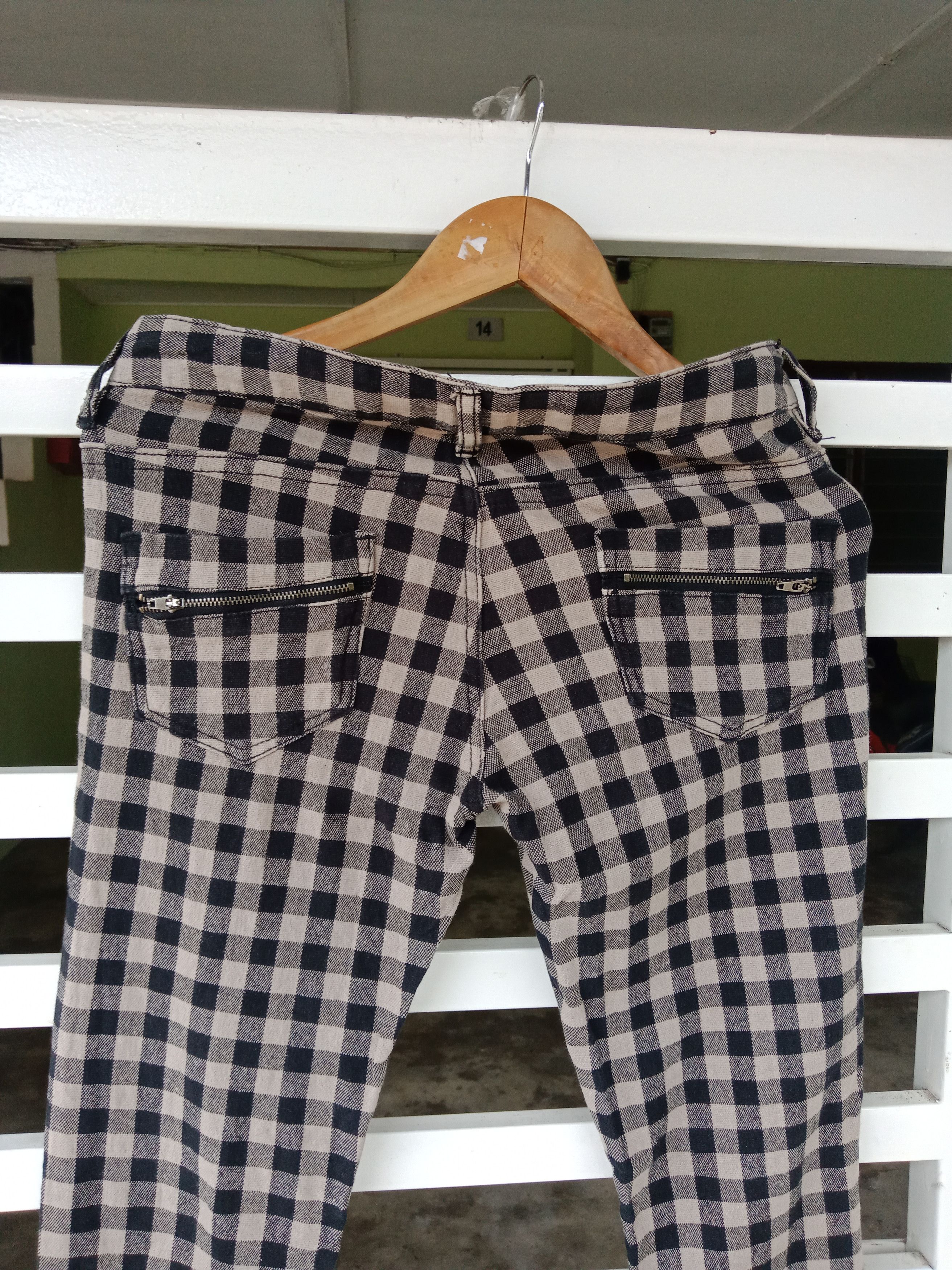 In The Attic Japanese Brand Tartan Checker Pants Size US 31 - 5 Thumbnail