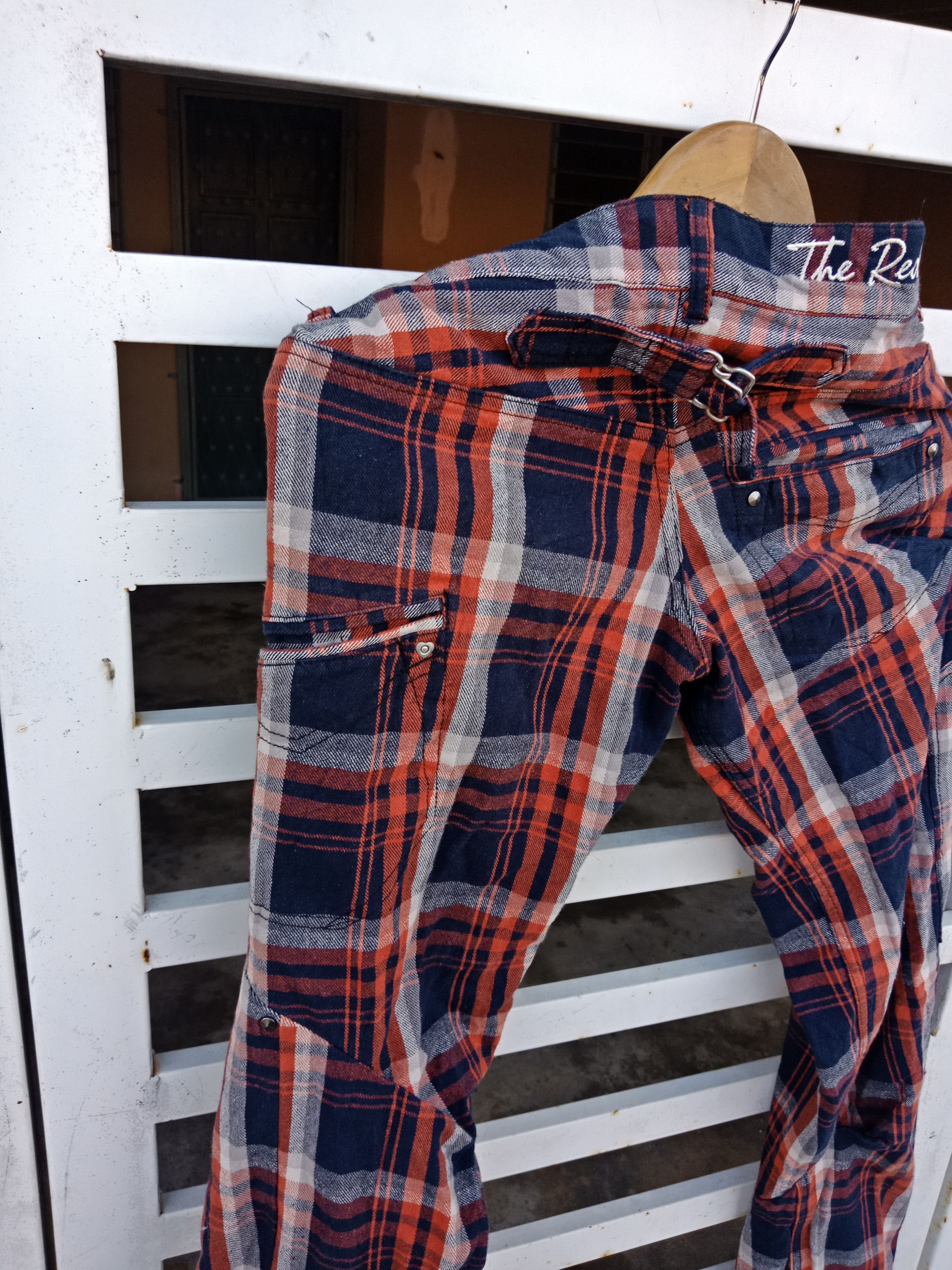In The Attic The Redark Tartan Checkered Bondage Pants Size US 30 / EU 46 - 8 Thumbnail