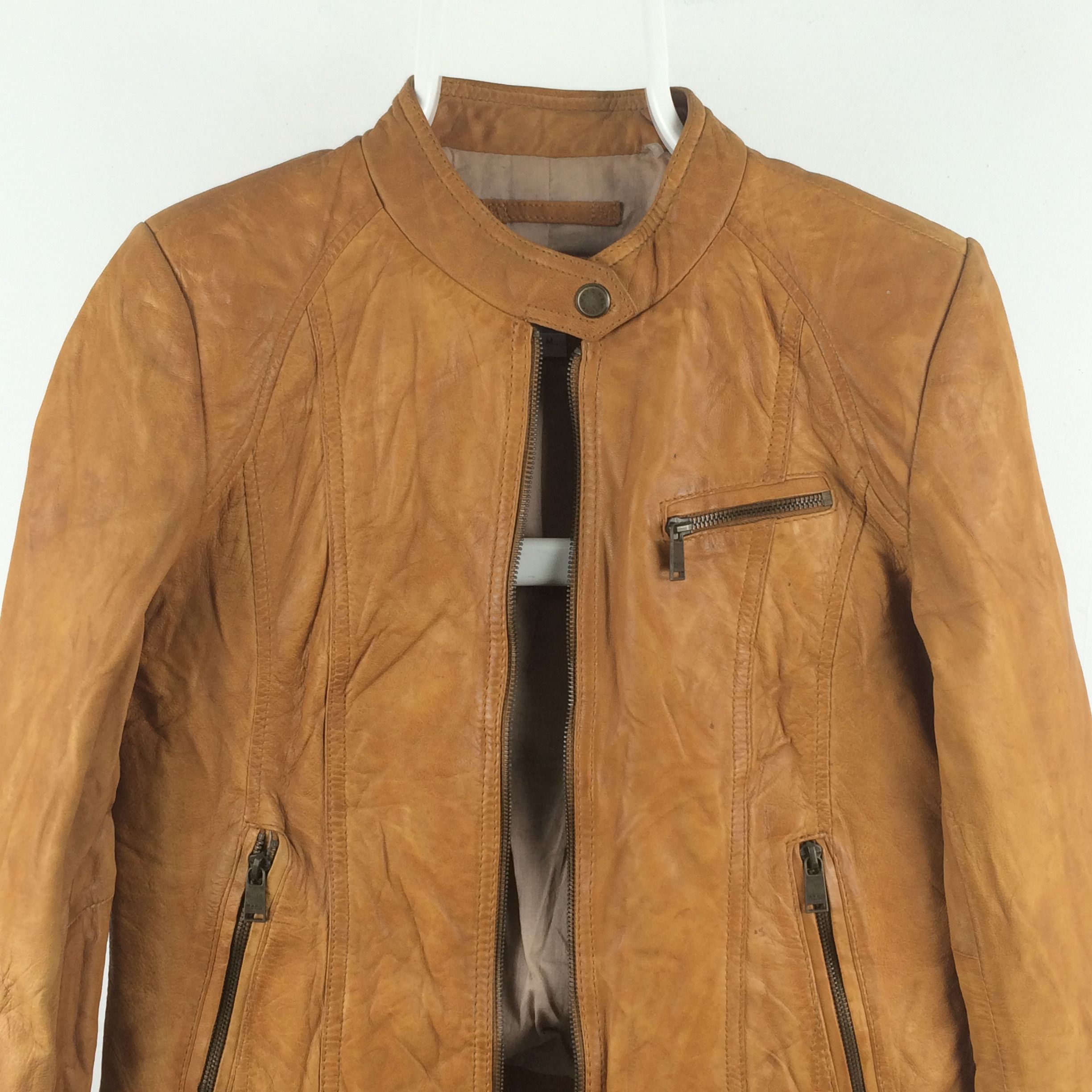Andrew Marc × Designer Z75 ANDREW MARC NEW YORK LEATHER MOTORCYCLE JACKET Size US M / EU 48-50 / 2 - 8 Thumbnail
