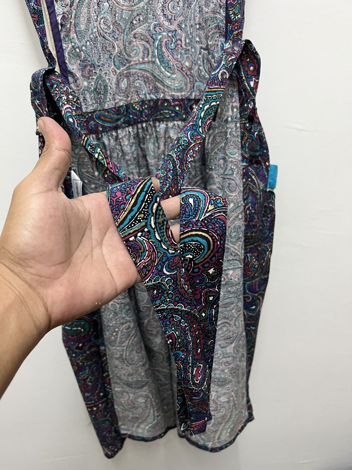 Saint Laurent Paris Vintage Yves Saint Laurent Paisley Apron Size ONE SIZE - 5 Thumbnail