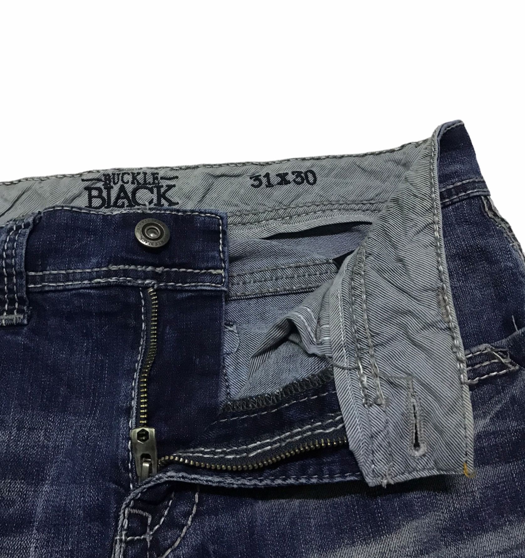Hysteric Glamour Japan brand rusty wash Dark blue denim jeans 32x29 Size 32" / US 10 / IT 46 - 6 Thumbnail