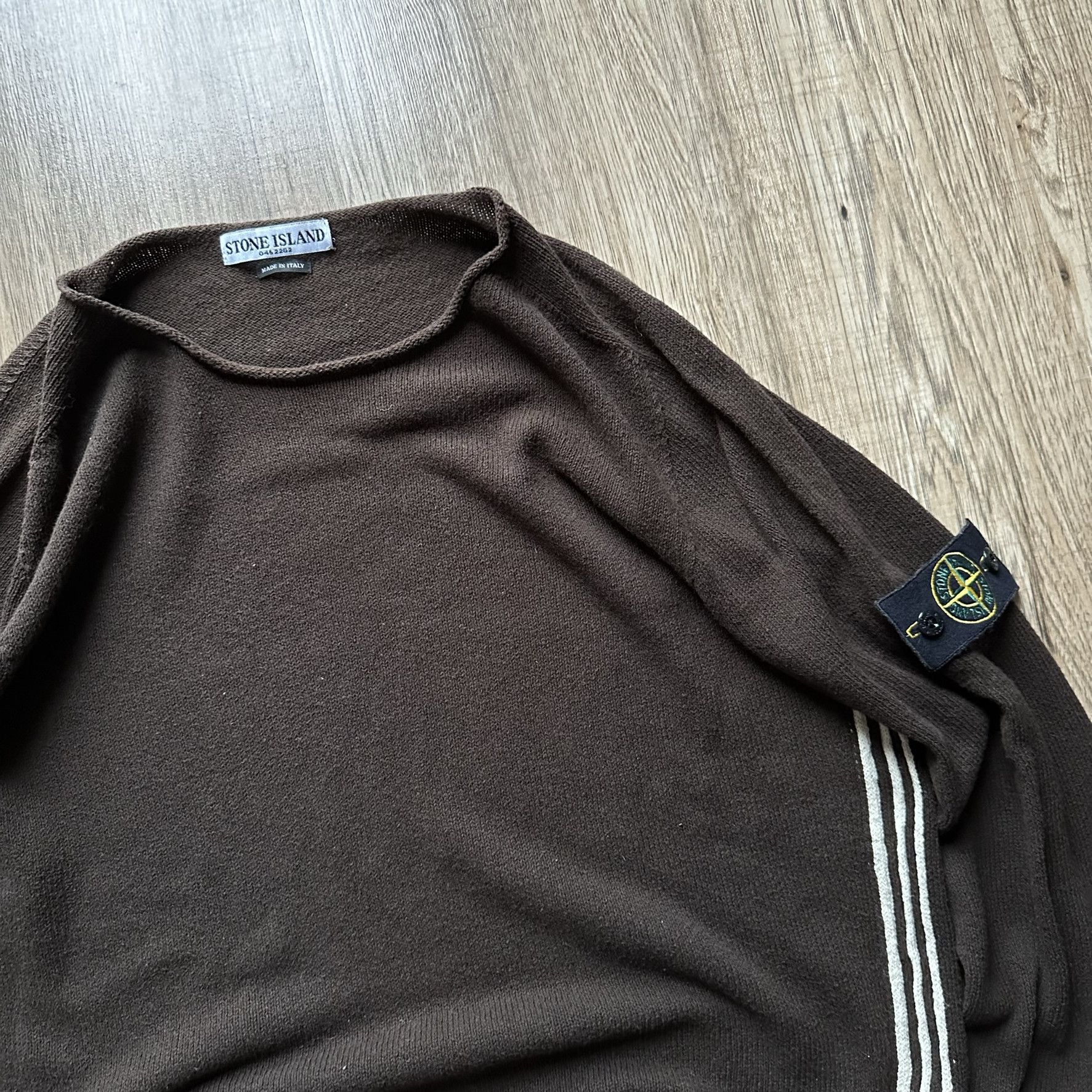 Stone Island Stone Island brown vintage light sweater Size US XL / EU 56 / 4 - 2 Thumbnail