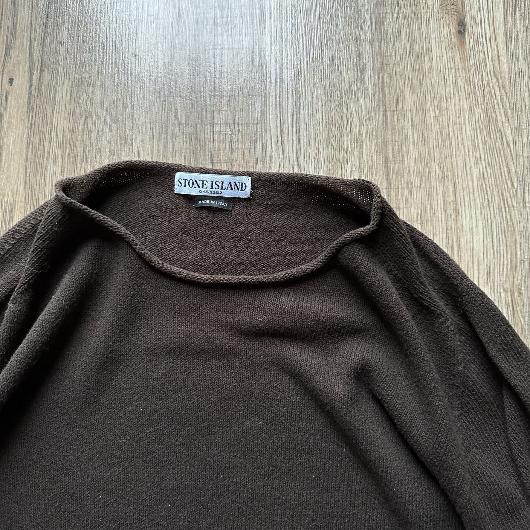 Stone Island Stone Island brown vintage light sweater Size US XL / EU 56 / 4 - 3 Thumbnail
