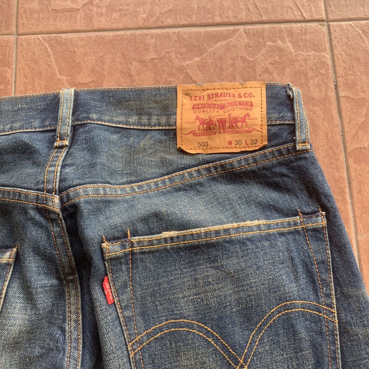 Levi's × Levi's Vintage Clothing × Vintage LEVI’S 503 JEANS 31x33 MUDWASH LEVIS DENIM TROUSERS PANTS Size US 31 - 11 Thumbnail