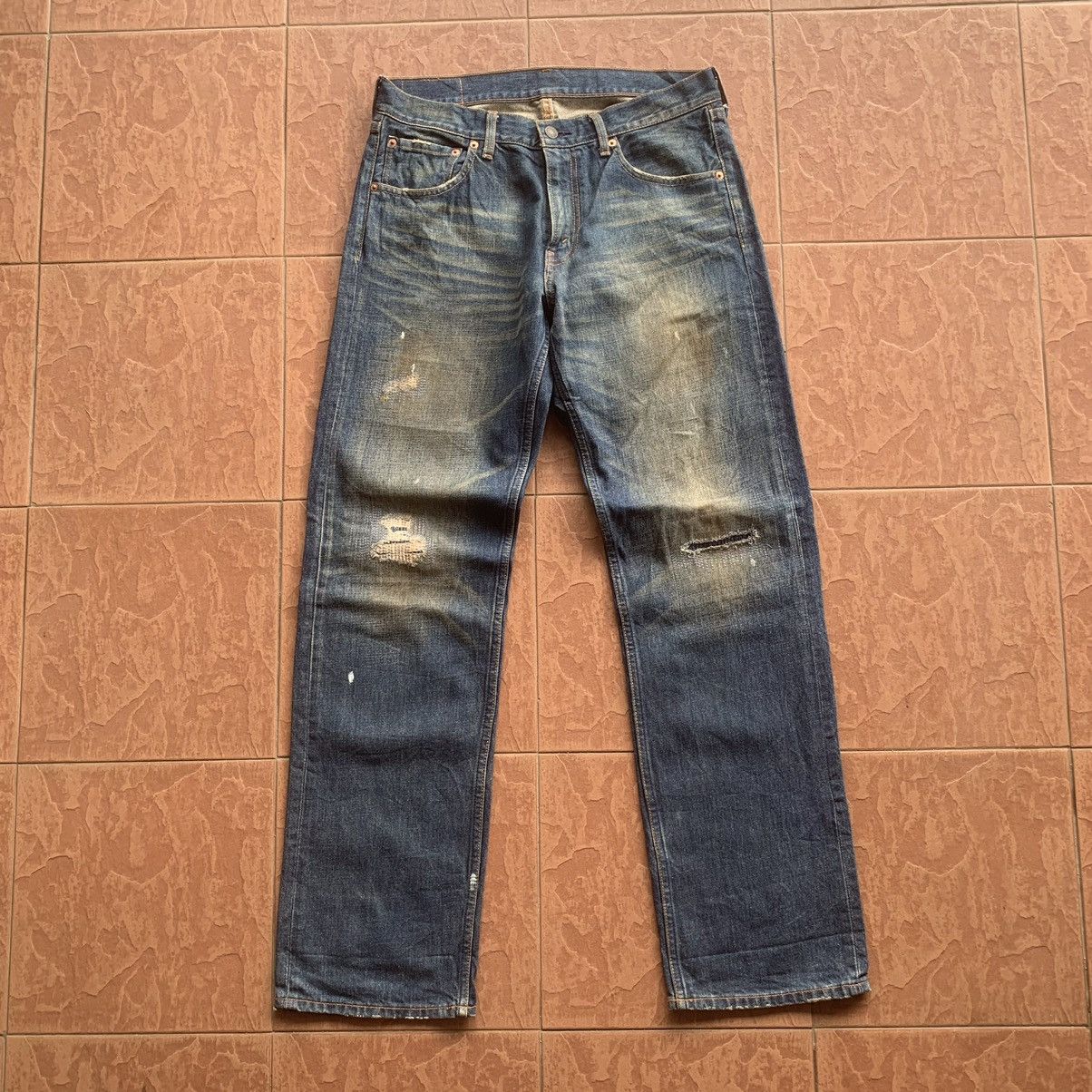 LEVI’S 503 JEANS 31x33 MUDWASH LEVIS DENIM TROUSERS PANTS