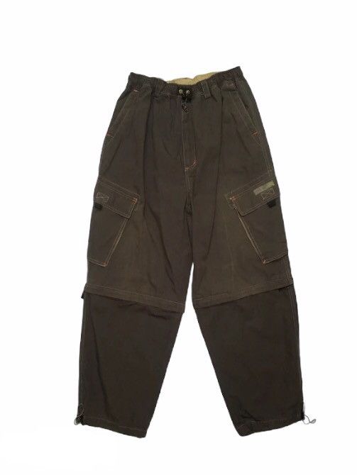 Japanese Brand × Vintage Japanese Vintage Drawstring Waist Two Way Baggy Hiking Pants Size US 31 - 1 Thumbnail
