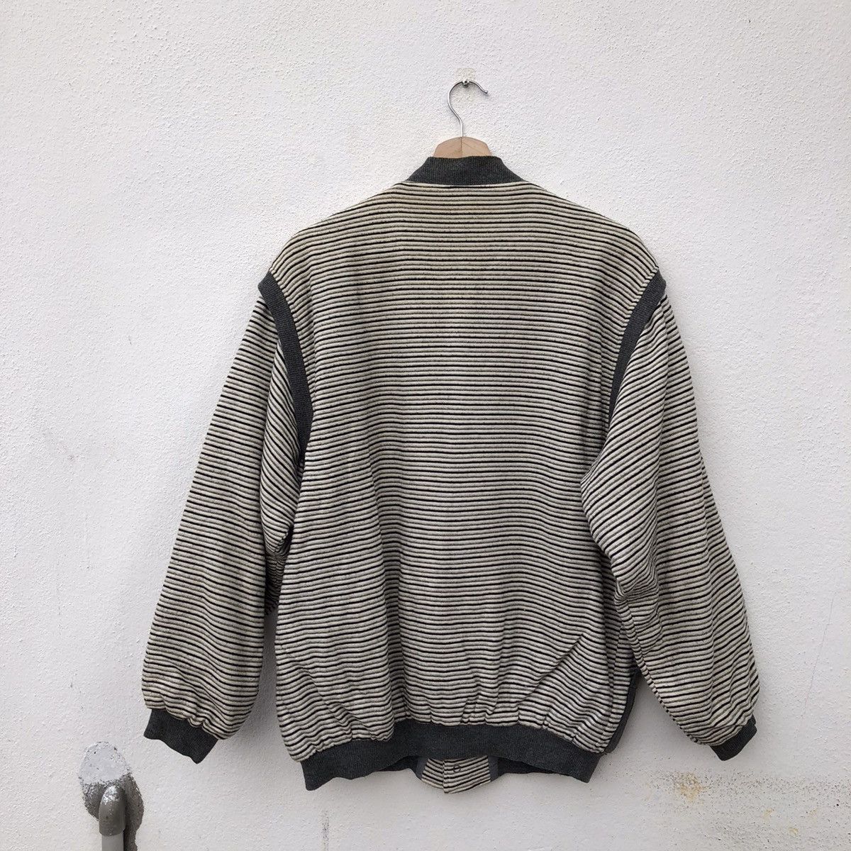 Japanese Brand STRIPE DESIGN VARSITY JACKET GOOD NIGHT OSAKA NISHIKAWA Size US L / EU 52-54 / 3 - 9 Thumbnail