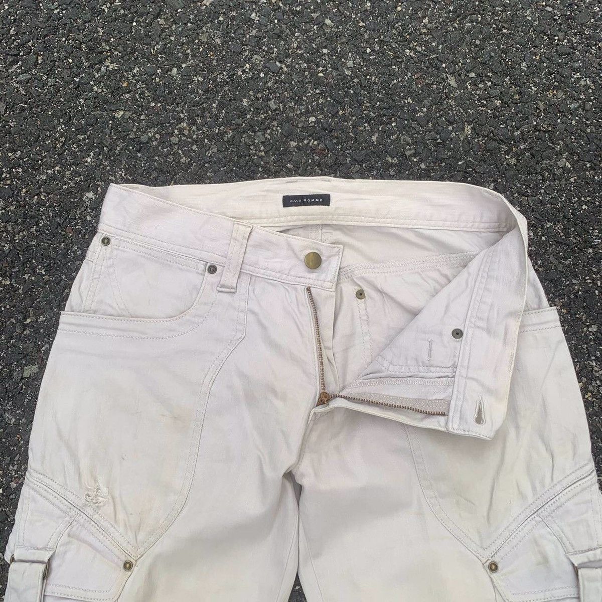Japanese Brand Utility Tactical A.V.V Homme Cargo Pants Waist 31 Size US 31 - 6 Thumbnail