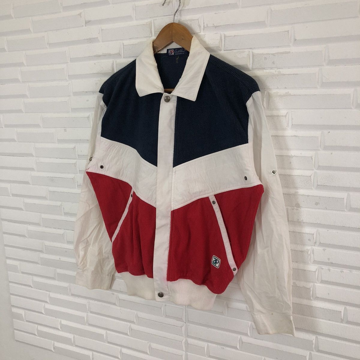 Japanese Brand VINTAGE ARNOLD PALMER MULTI COLOUR BOMBER JACKET Size US M / EU 48-50 / 2 - 2 Thumbnail