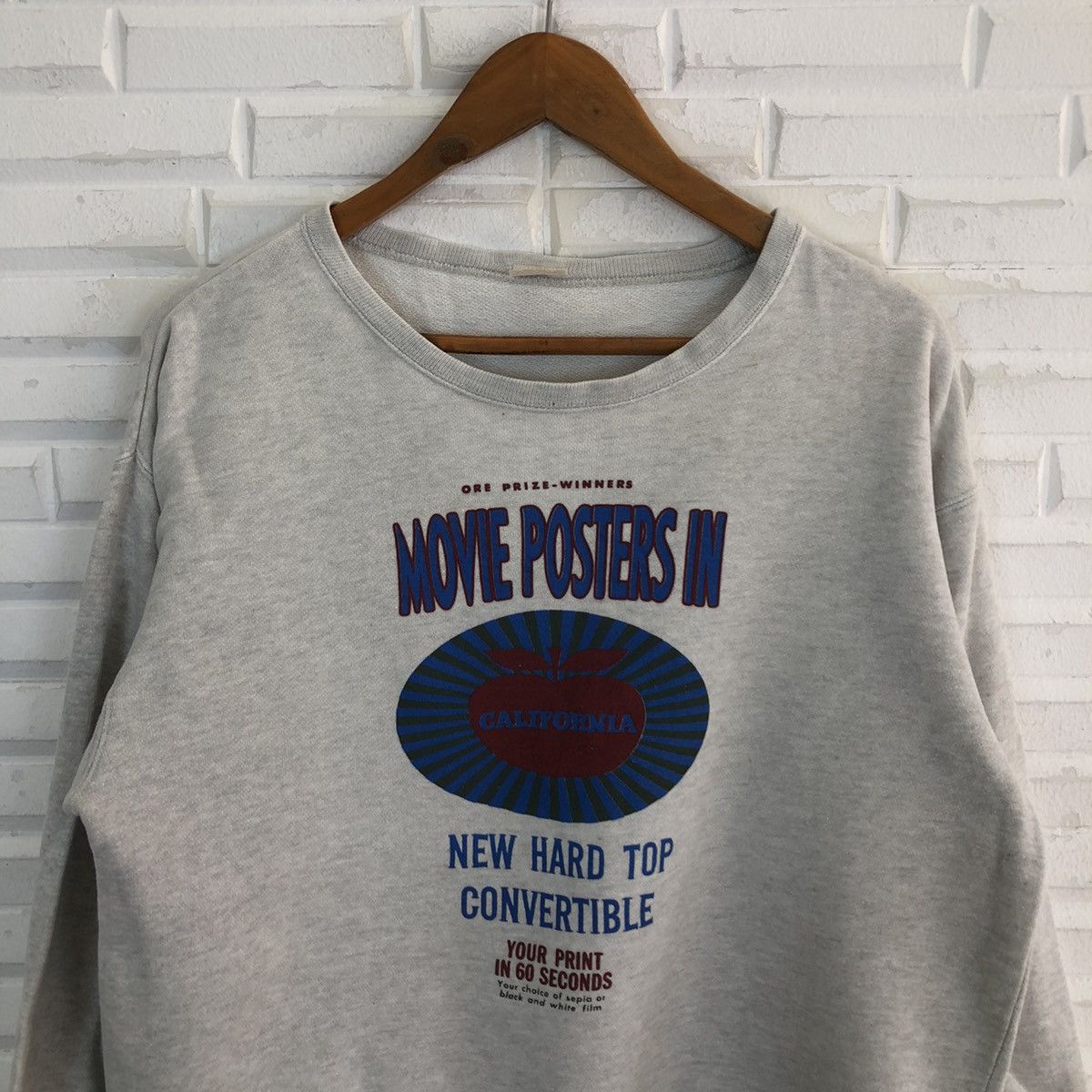 Japanese Brand VINTAGE MOVIE POSTERS IN CALIFORNIA SWEATSHIRT BIG LOGO Size US M / EU 48-50 / 2 - 3 Thumbnail