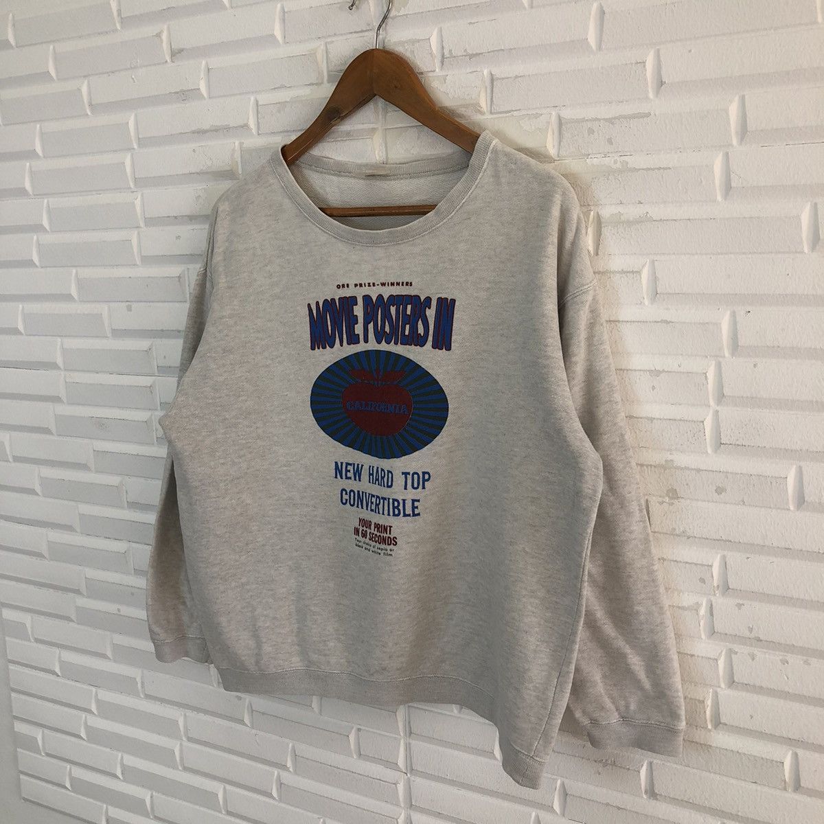 Japanese Brand VINTAGE MOVIE POSTERS IN CALIFORNIA SWEATSHIRT BIG LOGO Size US M / EU 48-50 / 2 - 2 Thumbnail