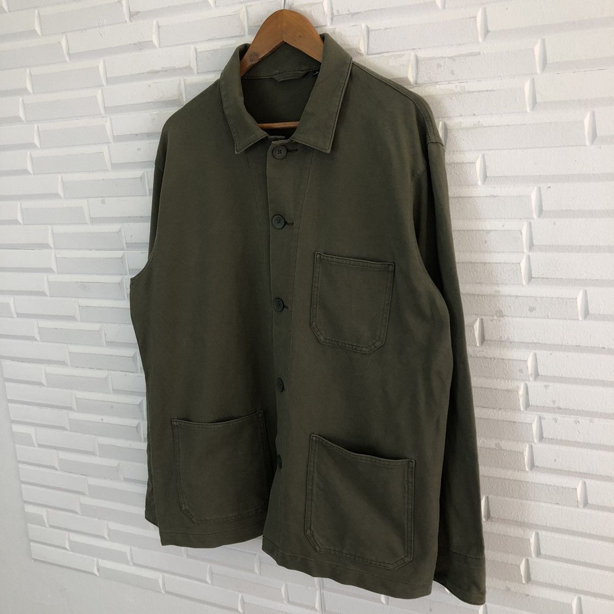 Japanese Brand VINTAGE HIKORY CHORE JACKET MULTI POCKET UNIQLO Size US XL / EU 56 / 4 - 2 Thumbnail