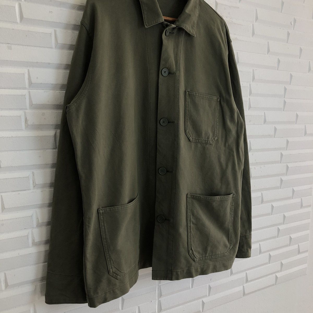 Japanese Brand VINTAGE HIKORY CHORE JACKET MULTI POCKET UNIQLO Size US XL / EU 56 / 4 - 4 Thumbnail