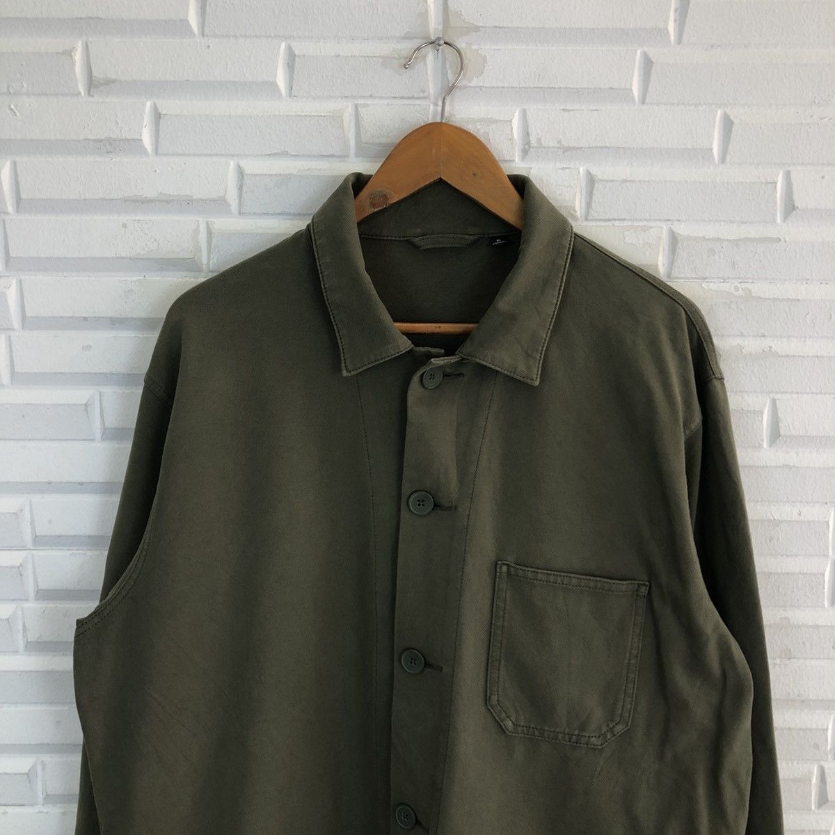 Japanese Brand VINTAGE HIKORY CHORE JACKET MULTI POCKET UNIQLO Size US XL / EU 56 / 4 - 3 Thumbnail