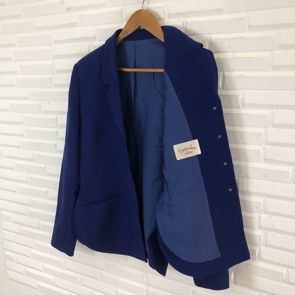 Japanese Brand DOUBLE BREAST JACKET COMPOSITION BY KENZO RARE COLOUR Size US S / EU 44-46 / 1 - 11 Thumbnail