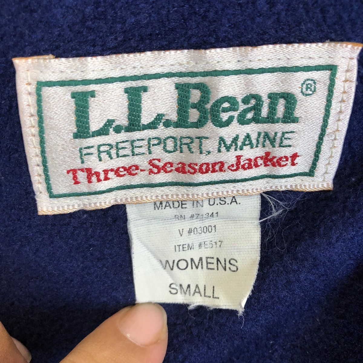 Vintage VINTAGE LL BEAN THREE SEASON JACKET RARE COLOUR Size US S / EU 44-46 / 1 - 11 Thumbnail