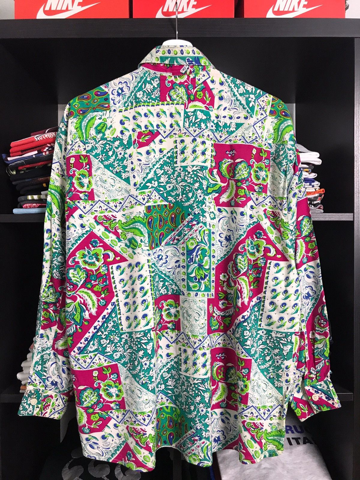 Georges Marciano Vintage 90s Guess Rayon Button Up L/s Shirt Georges Marciano Size US S / EU 44-46 / 1 - 2 Thumbnail