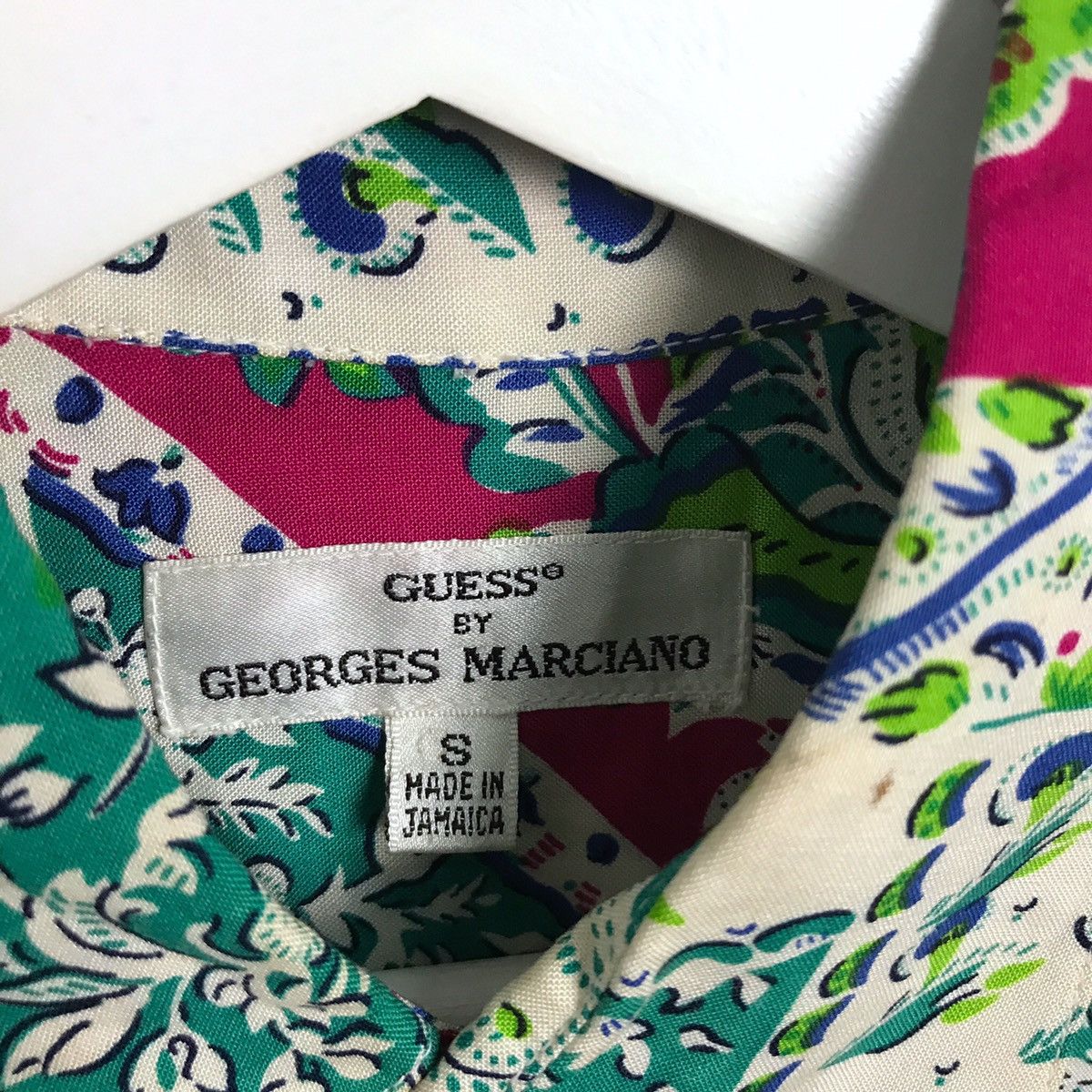 Georges Marciano Vintage 90s Guess Rayon Button Up L/s Shirt Georges Marciano Size US S / EU 44-46 / 1 - 6 Thumbnail