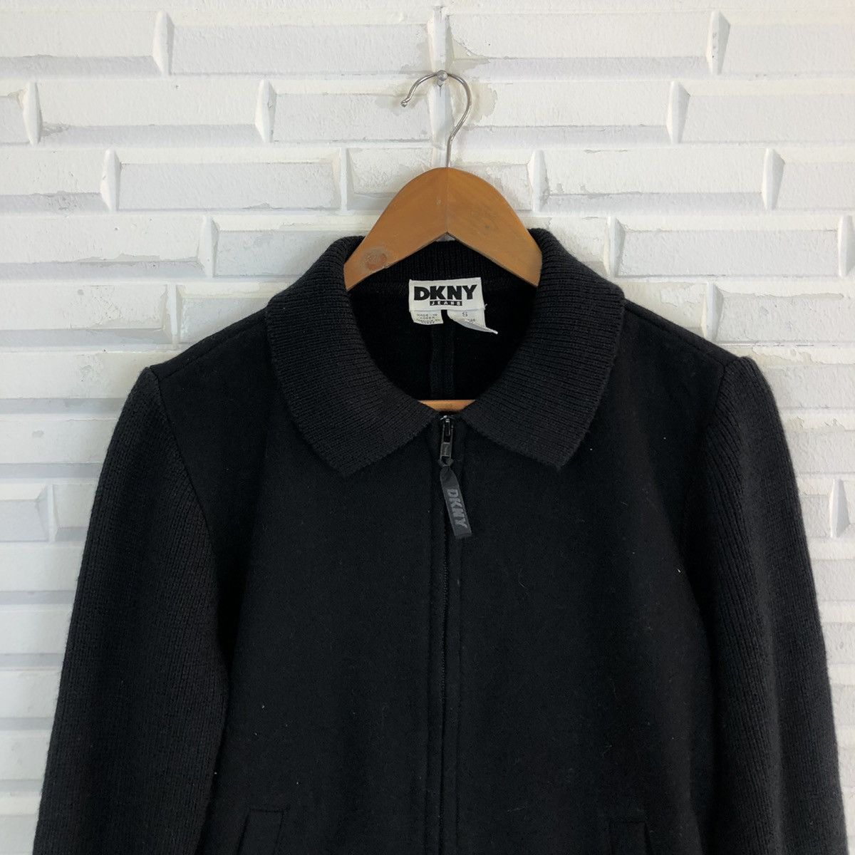 DKNY RARE ULTIMATE BLACK CROPPED ZIPPER JACKET DKNY Size US S / EU 44-46 / 1 - 3 Thumbnail