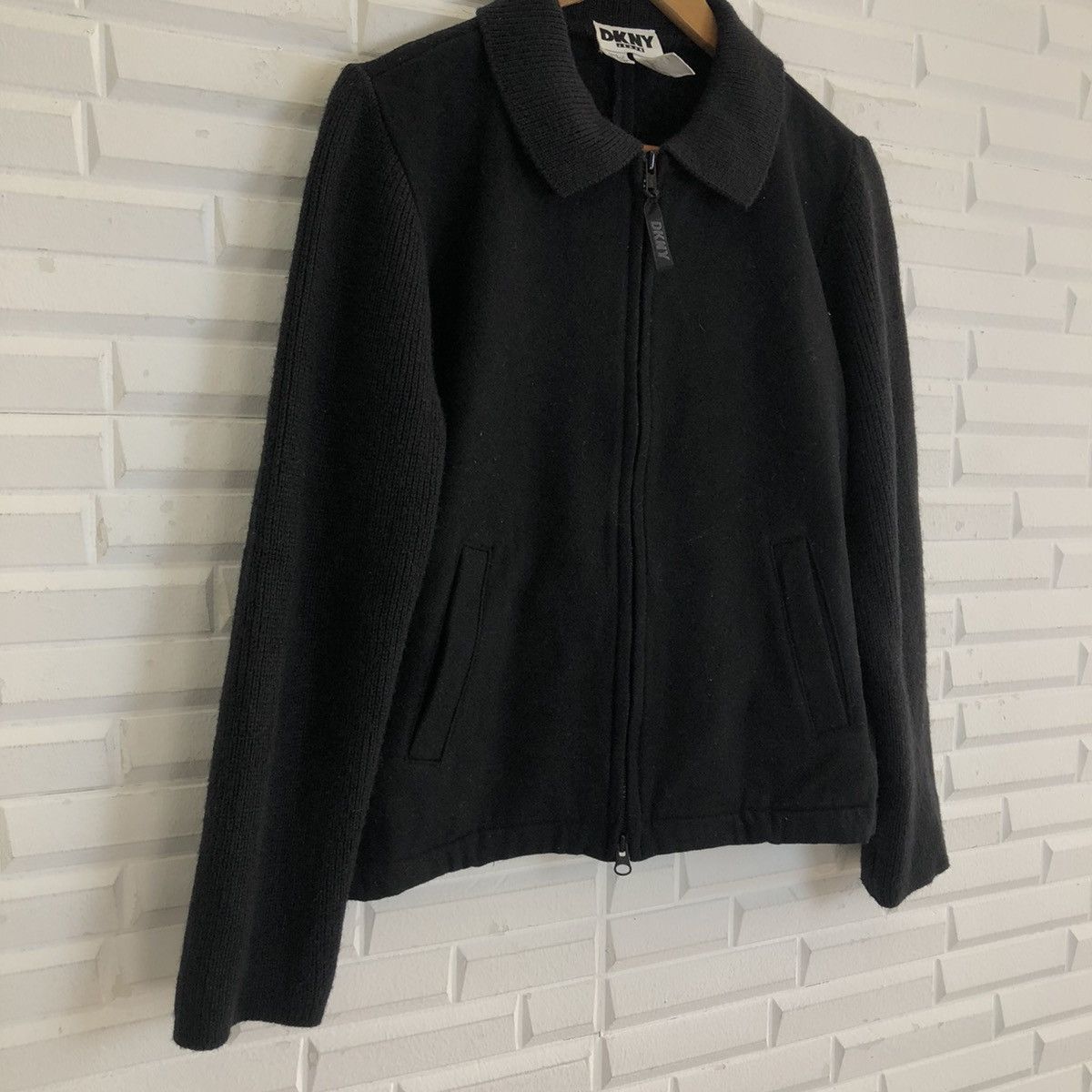 DKNY RARE ULTIMATE BLACK CROPPED ZIPPER JACKET DKNY Size US S / EU 44-46 / 1 - 4 Thumbnail