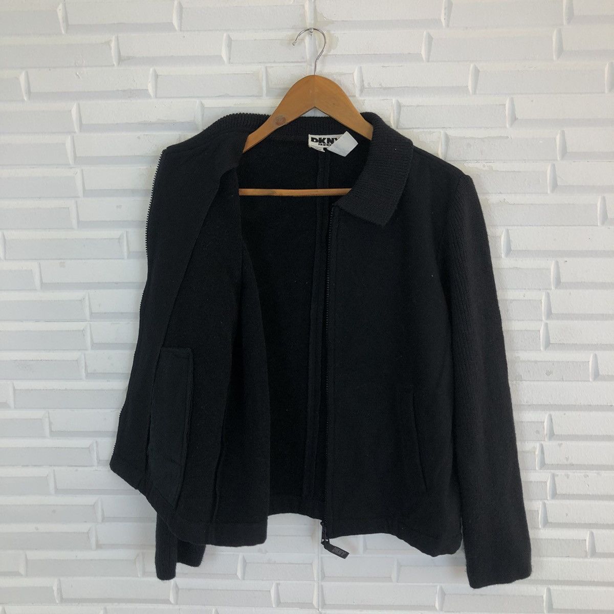 DKNY RARE ULTIMATE BLACK CROPPED ZIPPER JACKET DKNY Size US S / EU 44-46 / 1 - 12 Thumbnail