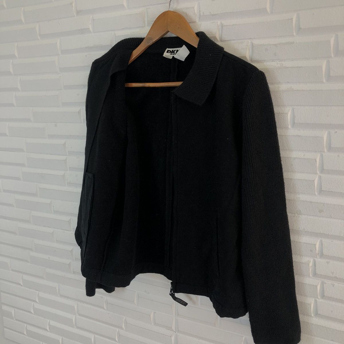 DKNY RARE ULTIMATE BLACK CROPPED ZIPPER JACKET DKNY Size US S / EU 44-46 / 1 - 13 Thumbnail
