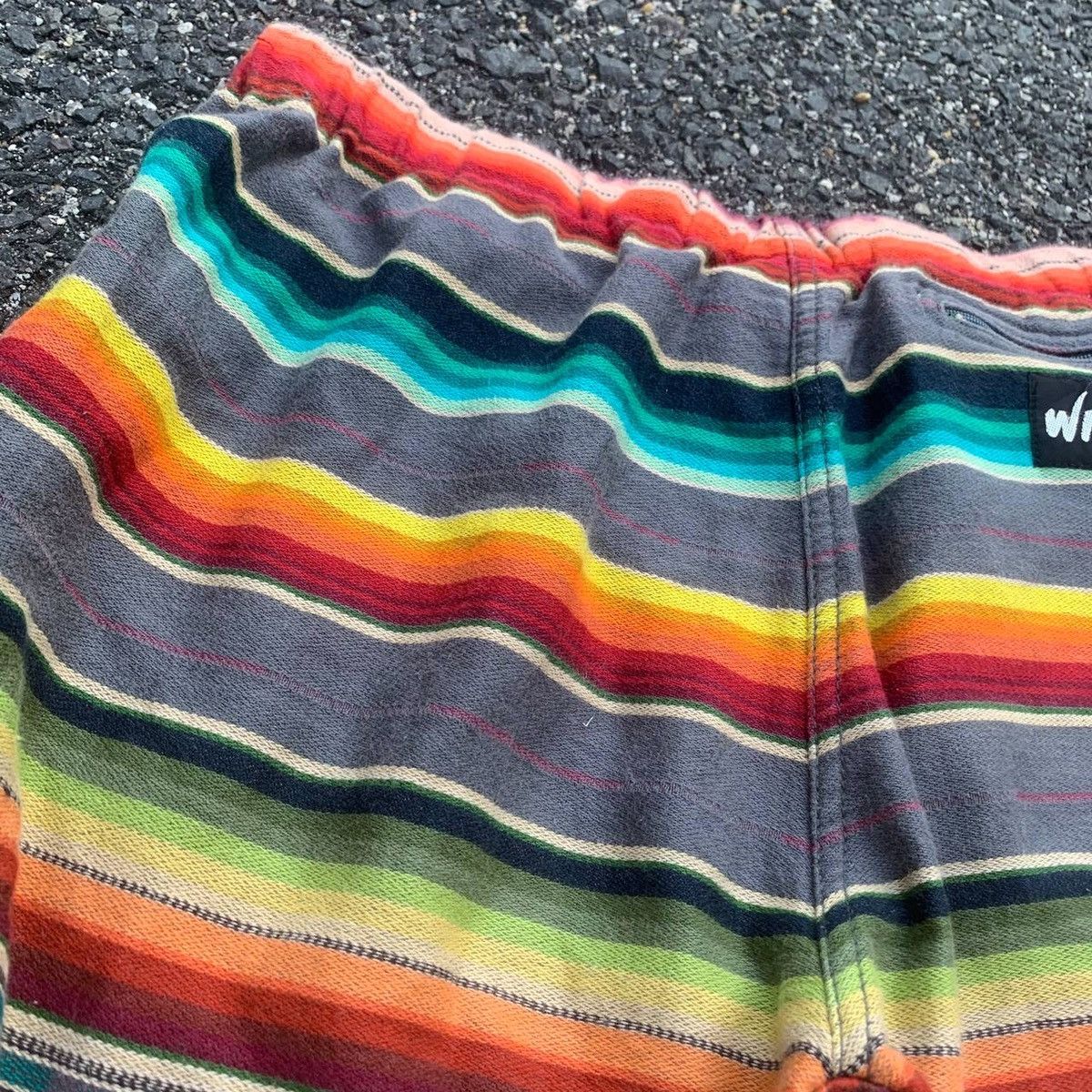 Japanese Brand × Vintage × Wild Things Vintage Rainbow Striped Wild Things Spring Waist Sweat Pants Size US 30 / EU 46 - 18 Thumbnail