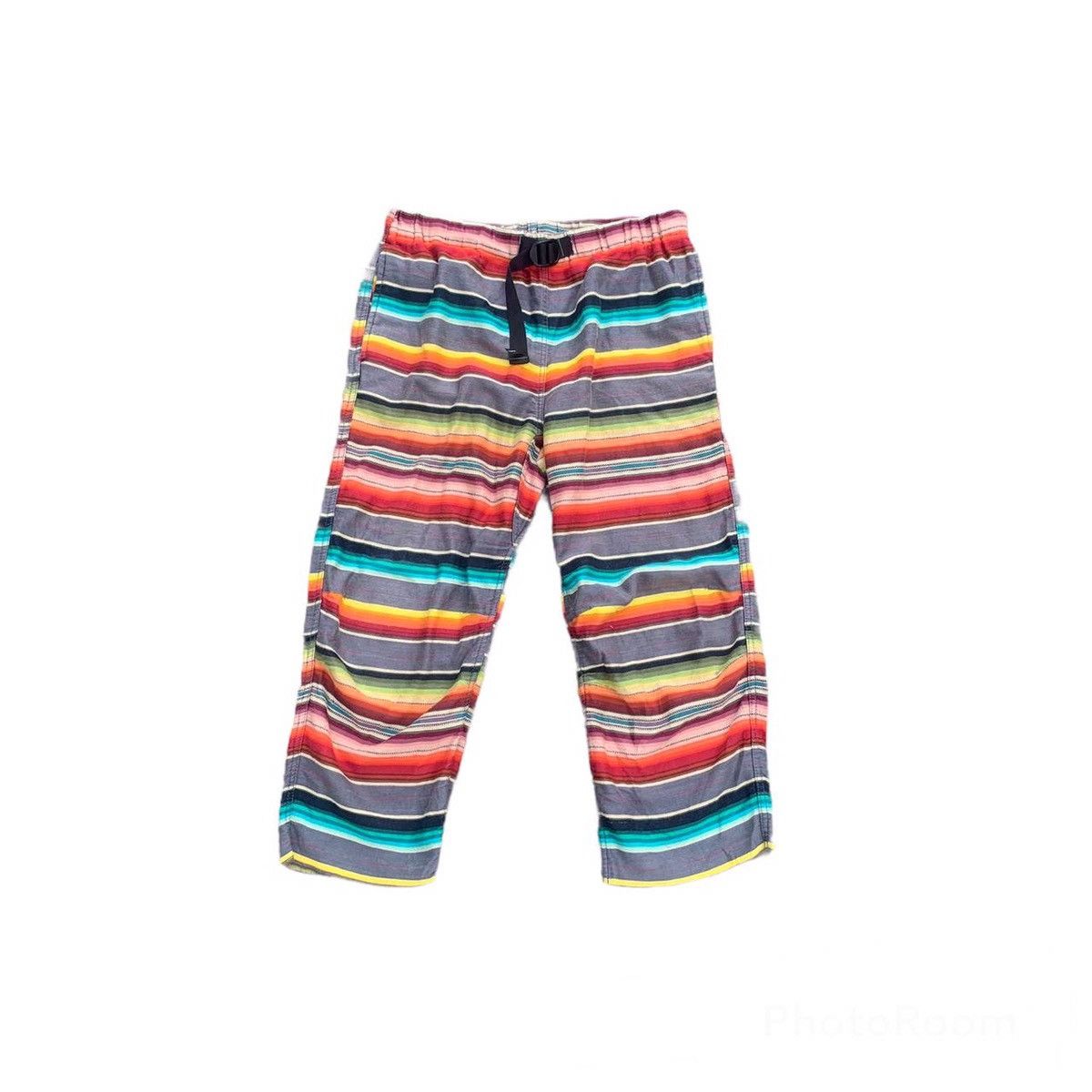 Japanese Brand × Vintage × Wild Things Vintage Rainbow Striped Wild Things Spring Waist Sweat Pants Size US 30 / EU 46 - 1 Thumbnail