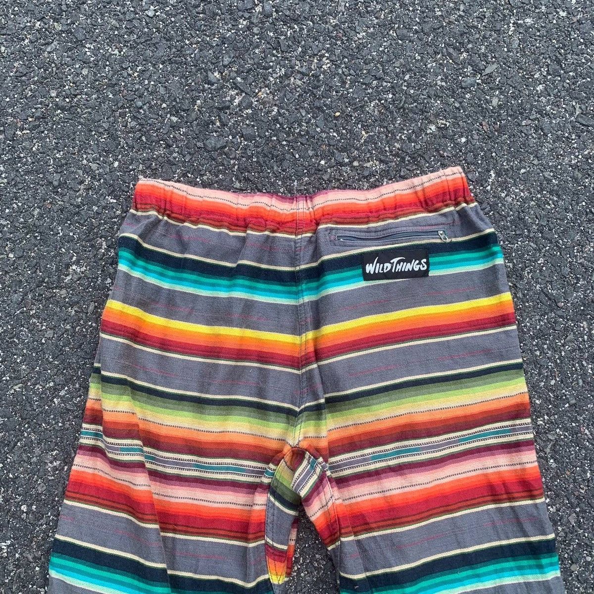 Japanese Brand × Vintage × Wild Things Vintage Rainbow Striped Wild Things Spring Waist Sweat Pants Size US 30 / EU 46 - 14 Thumbnail