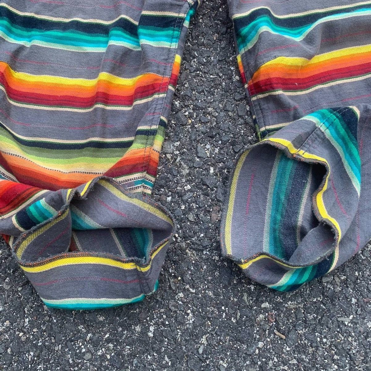 Japanese Brand × Vintage × Wild Things Vintage Rainbow Striped Wild Things Spring Waist Sweat Pants Size US 30 / EU 46 - 12 Thumbnail