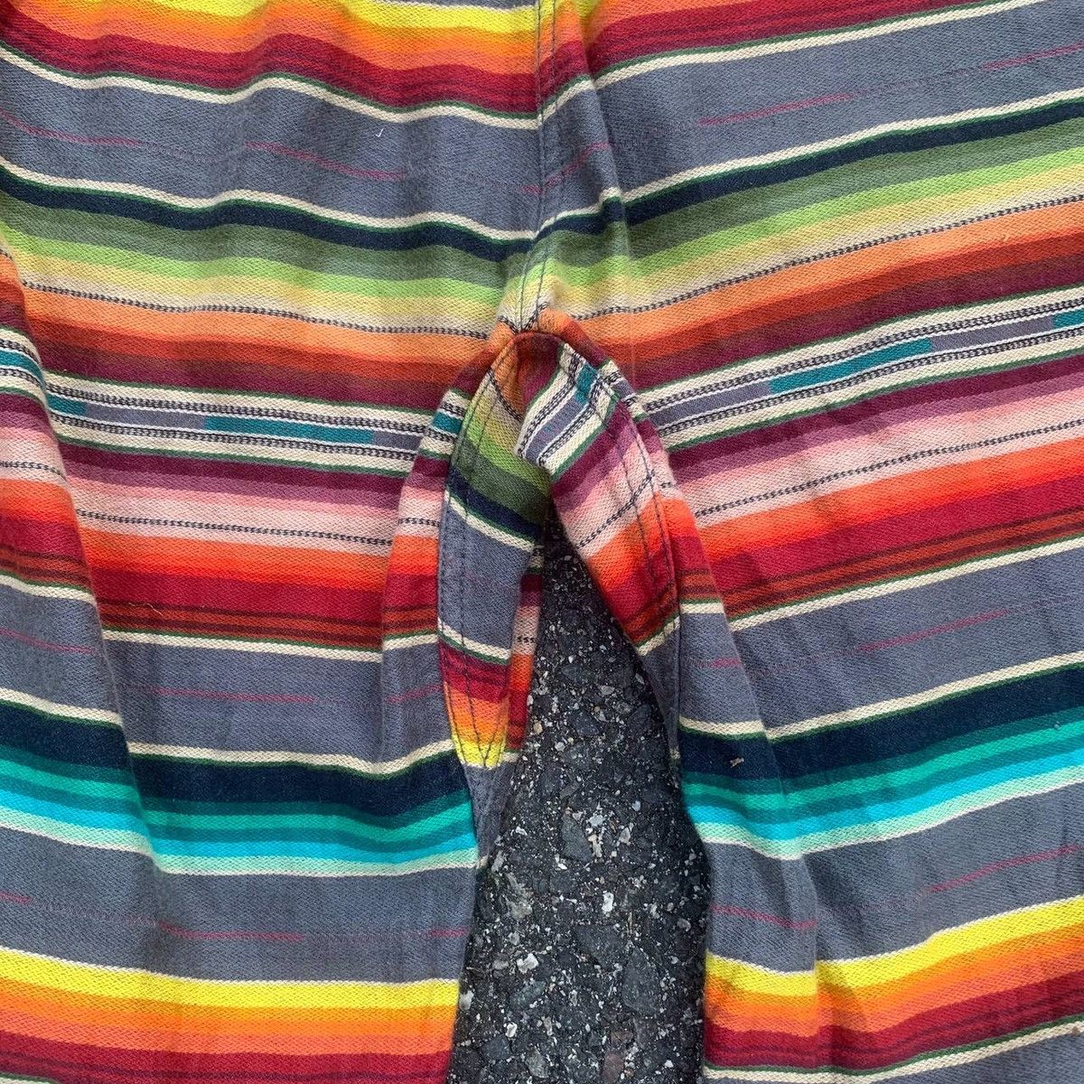 Japanese Brand × Vintage × Wild Things Vintage Rainbow Striped Wild Things Spring Waist Sweat Pants Size US 30 / EU 46 - 17 Thumbnail