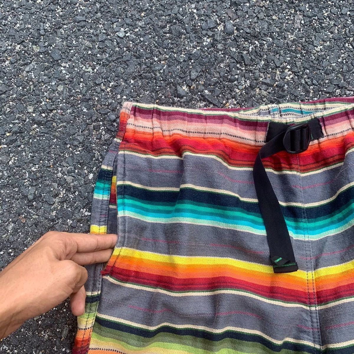 Japanese Brand × Vintage × Wild Things Vintage Rainbow Striped Wild Things Spring Waist Sweat Pants Size US 30 / EU 46 - 4 Thumbnail