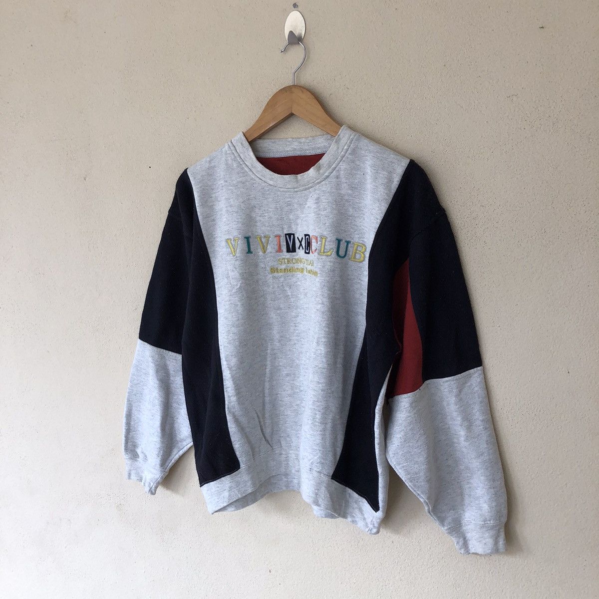 Japanese Brand VINTAGE VIVI CLUB VXC EMBROIDERED BIG LOGO SWEATSHIRT Size US M / EU 48-50 / 2 - 2 Thumbnail