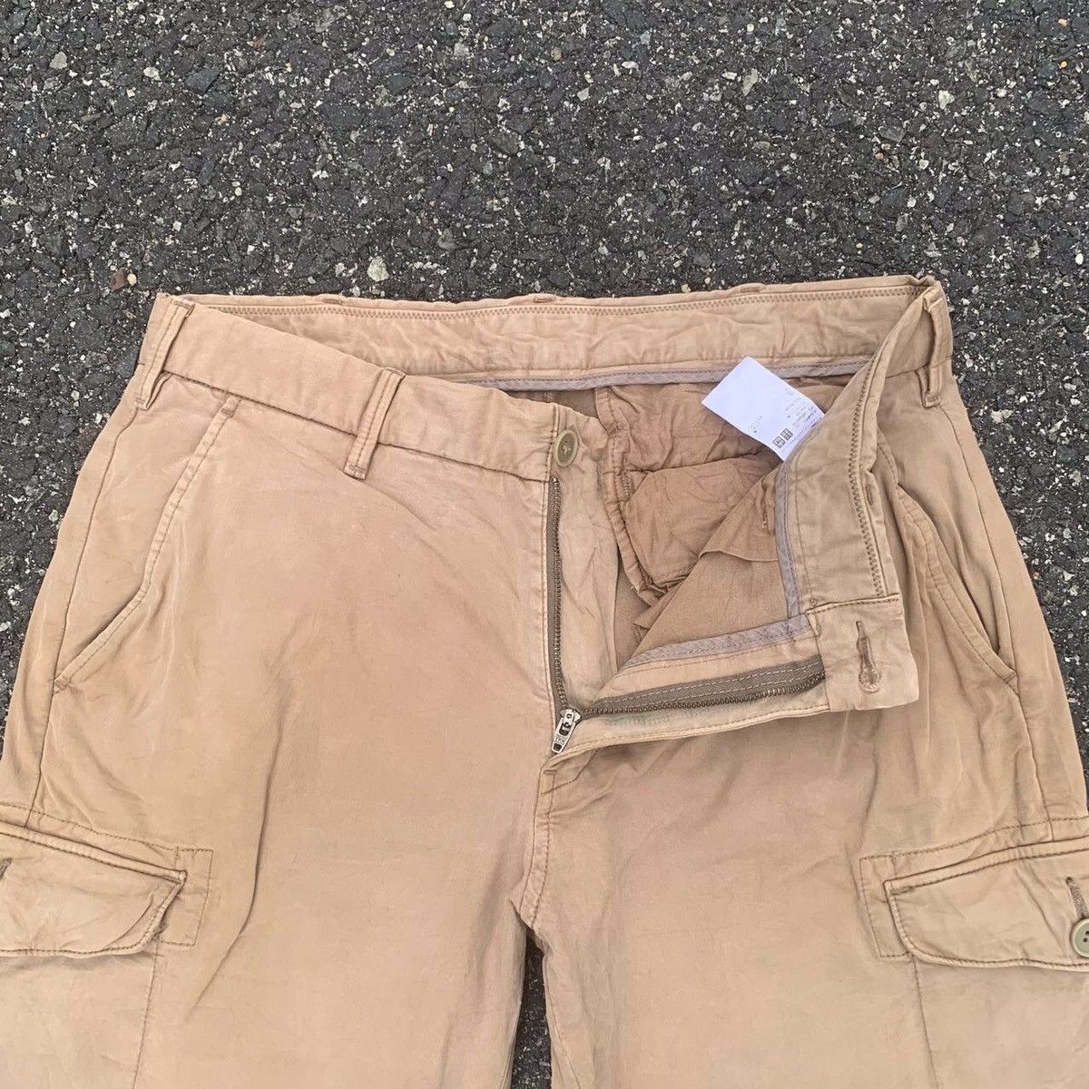 Japanese Brand × Uniqlo × Vintage Uniqlo Japan Utility Tactical Faded Multi Pocket Pants W31 Size US 31 - 5 Thumbnail