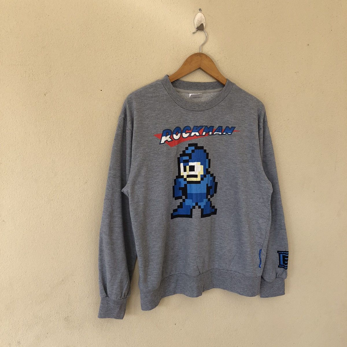 Japanese Brand ROCK MAN BIG LOGO MIRROR SWEATSHIRT Size US L / EU 52-54 / 3 - 3 Thumbnail